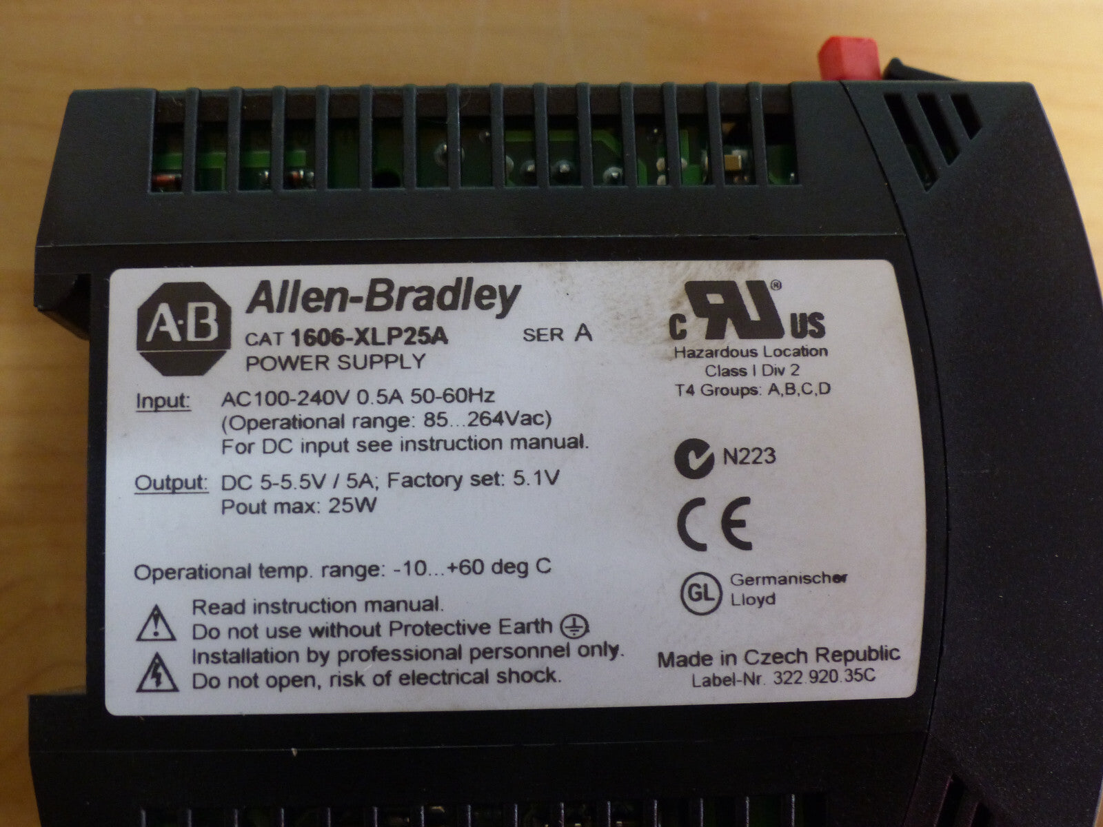 Allen Bradley 1606-XLP25A Power Supply used
