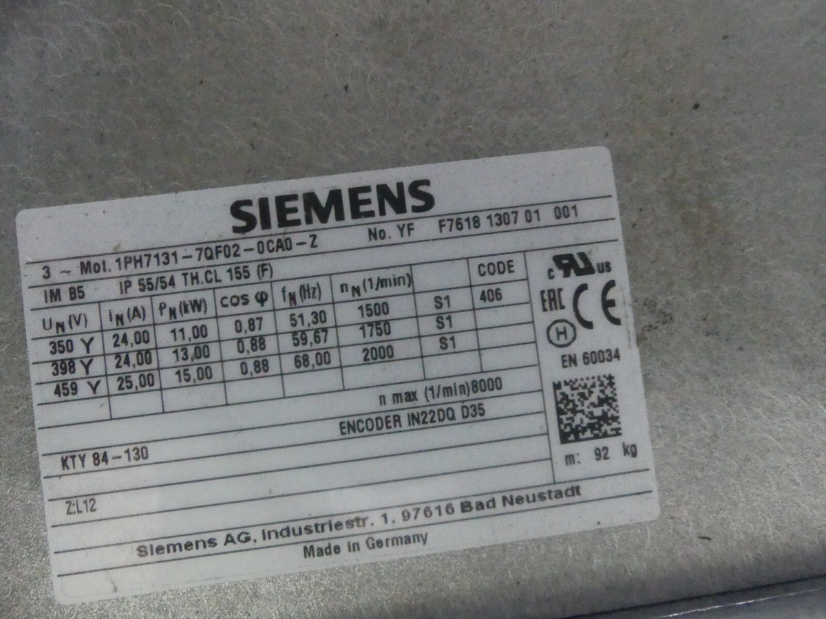 Siemens 1PH7131-7QF02-0CA0-Z