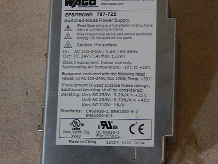 Wago Stromversorgungen Epsitron 787-722 Used