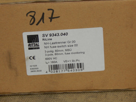  RITTAL SV 9343.040 Lasttrenner SV9343.040