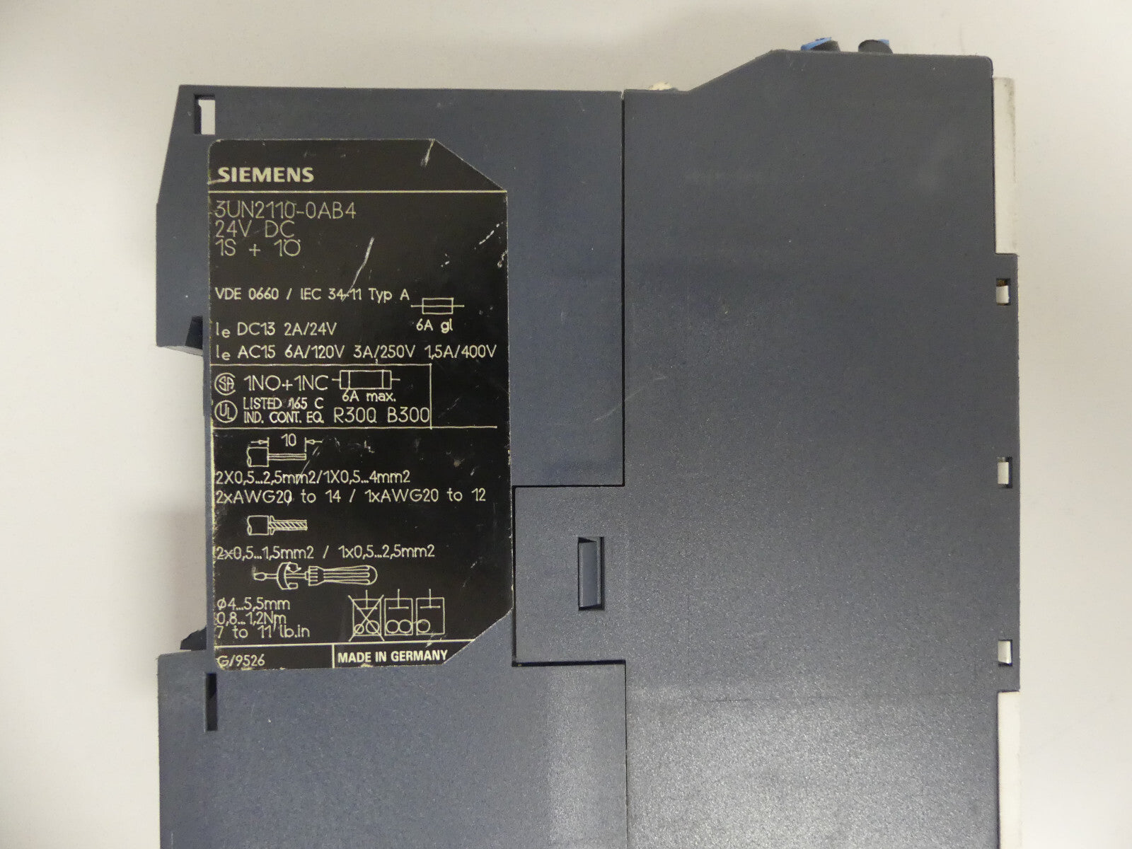 Siemens 3UN2110-0AB4 Kaltleiter-Auslösegerät