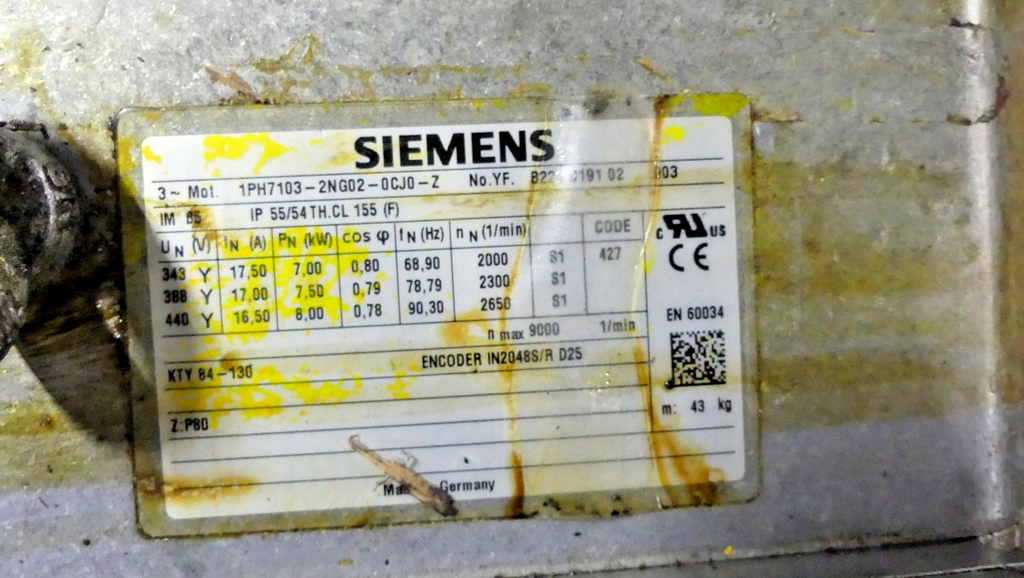 Siemens 1PH7103-2NG02-0CJ0-Z