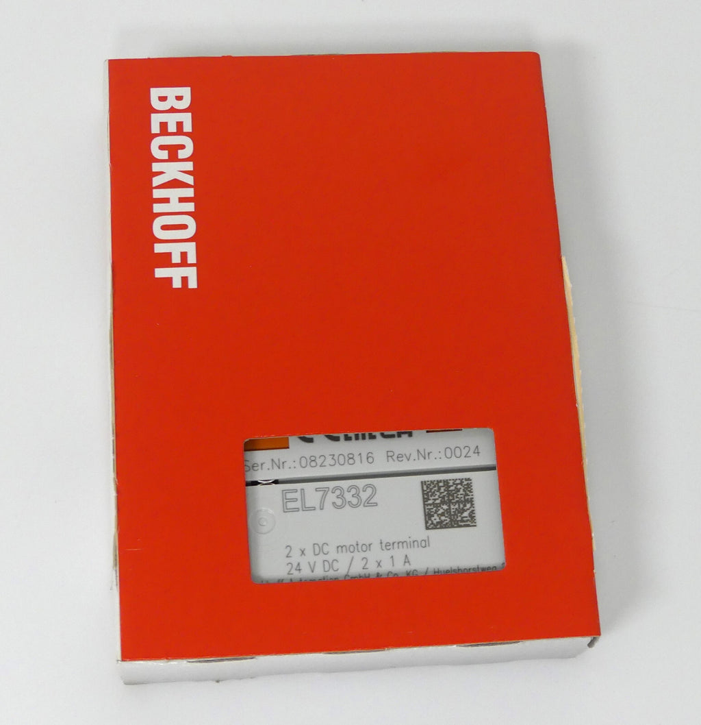 BECKHOFF EL7332 EtherCAT Terminal, 2CH interface, DC motor, 24 V DC, 1 A