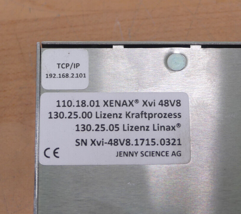 JENNY SCIENCE Xvi 48V6 110.18.01XENAX Xvi 48V8  s.Bilder
