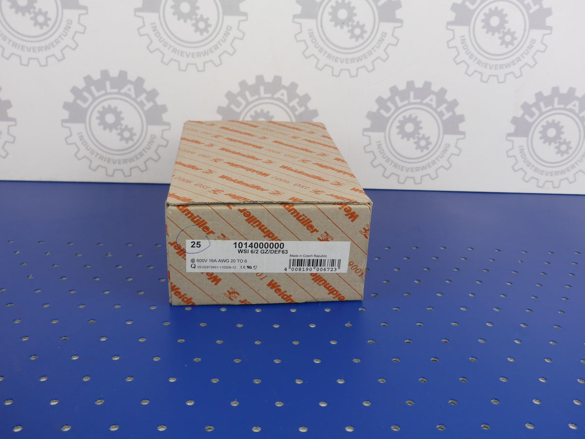 WEIDMÜLLER WSI 6/2 GZ/DEF63 1014000000 25Stk.