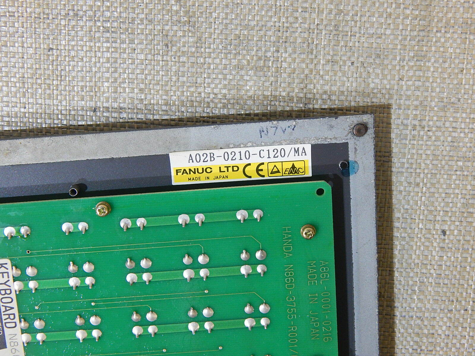  Fanuc Tastatur Einheit A02B-0210-C120 / Ma,  Used