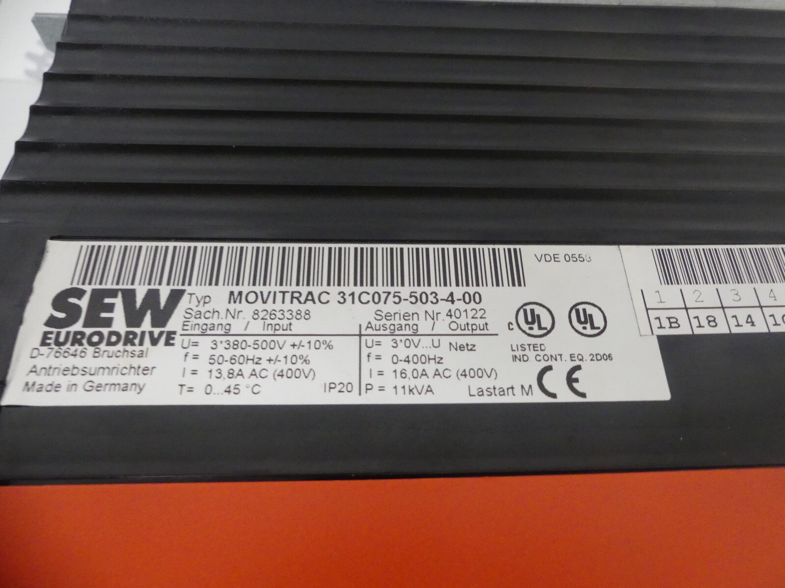 SEW MOVITRAC 31C075-503-4-00