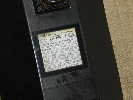 FANUC A06B-0142-B177#7008 α12/2000 AC-SERVOMOTOR USED