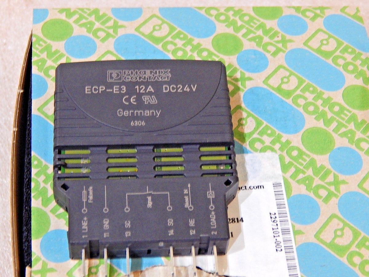 5x Phoenix Contact ECP-E3- 12A  DC24V  Schutzschalter  New