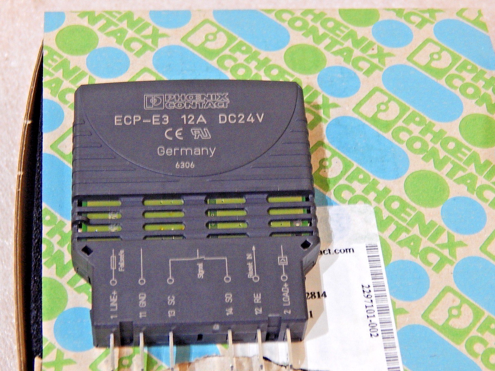 5x Phoenix Contact ECP-E3- 12A  DC24V  Schutzschalter  New