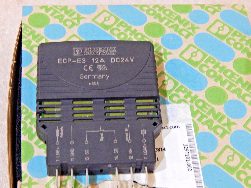 5x Phoenix Contact ECP-E3- 12A  DC24V  Schutzschalter  New