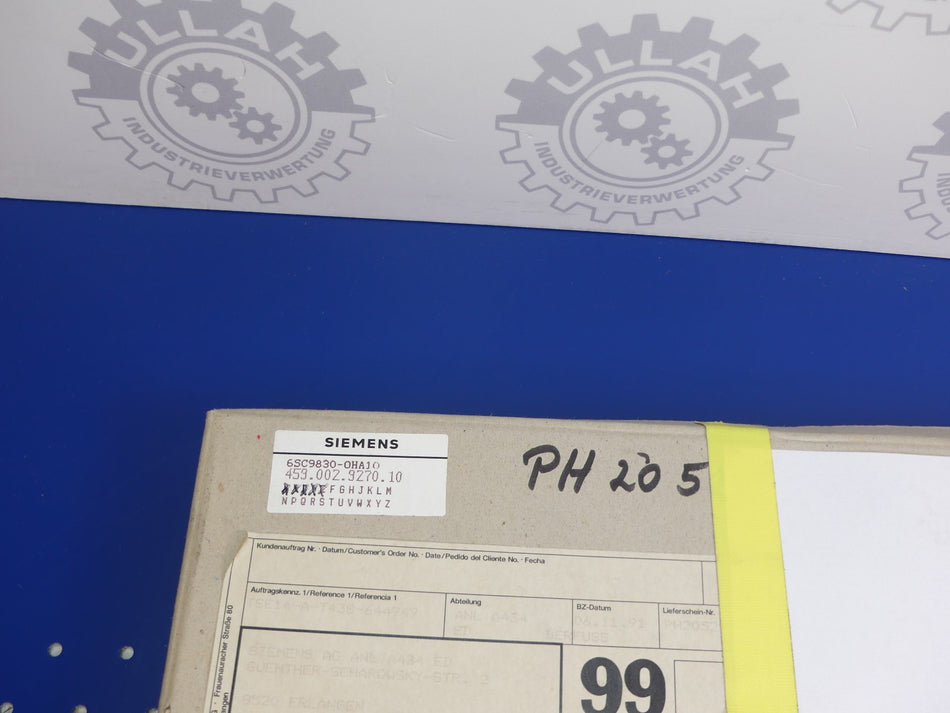 SIEMENS 6SC9830-0HA10