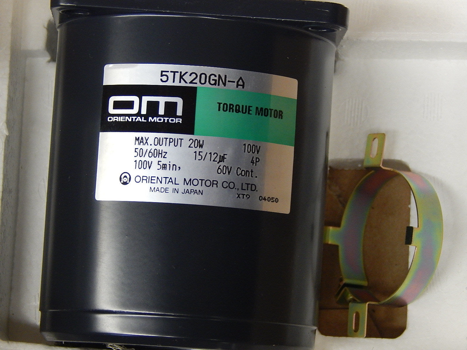 Servomotor Oriental Motor 4TK20GN-A max.20W 100V 50/60Hz 15/12uF 4P100V 5min neu