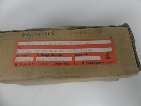 E. Dold Minitimer BA 7962 . 81
