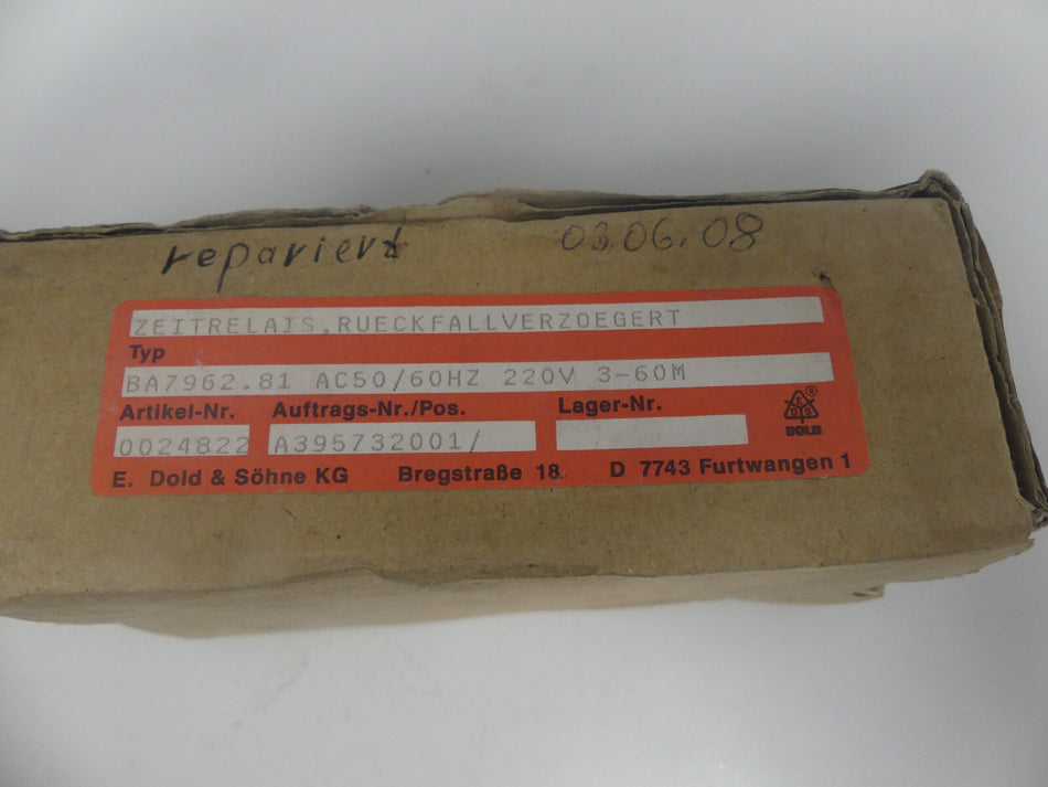 E. Dold Minitimer BA 7962 . 81