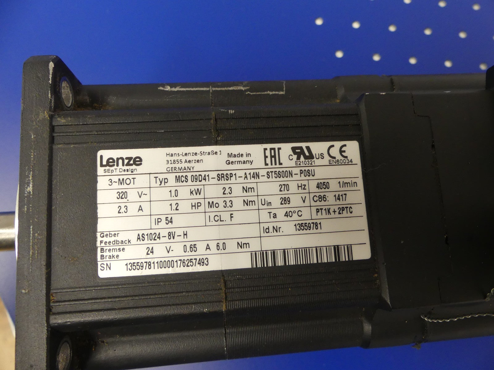 LENZE MCS 09D41-SRSP1-A14N-ST5S00N-P0SU