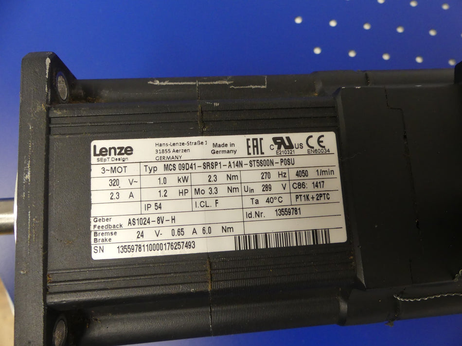 LENZE MCS 09D41-SRSP1-A14N-ST5S00N-P0SU