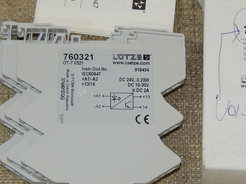 4x  Lütze  Relais Module OT-7 0321 // 760321 neu