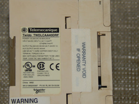  TWIDO TWDLCAA40DRF  TELEMECANIQUE  USED