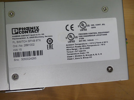 Phoenix Contact FL SWITCH SFNB 8TX used