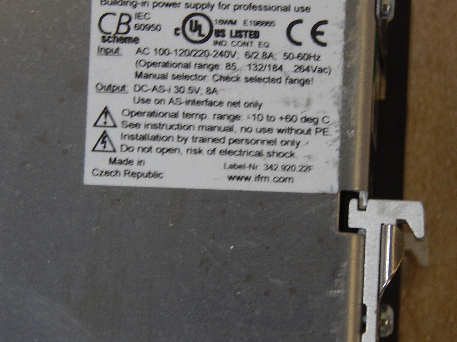 ifm AS-i Power Supply AC 1218