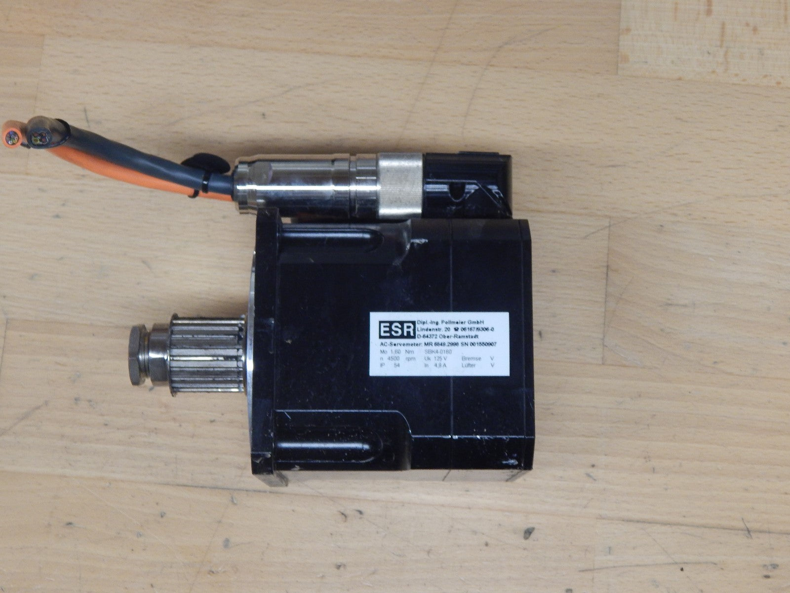ESR Pollmeier AC Servomotor MR 6849.2998 //S.N 001550907