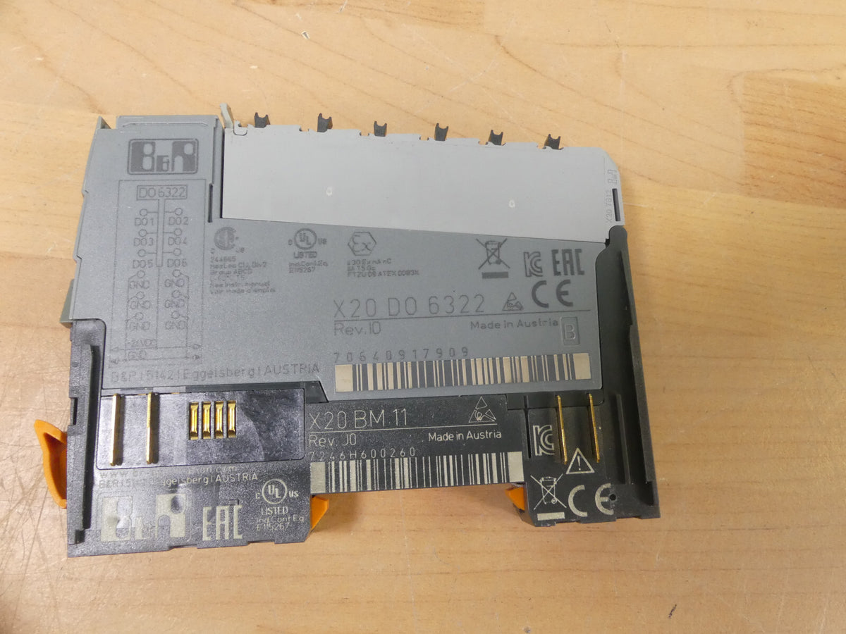 B&R X20D06322 + X20BM11 + X20TB12 s.Bilder