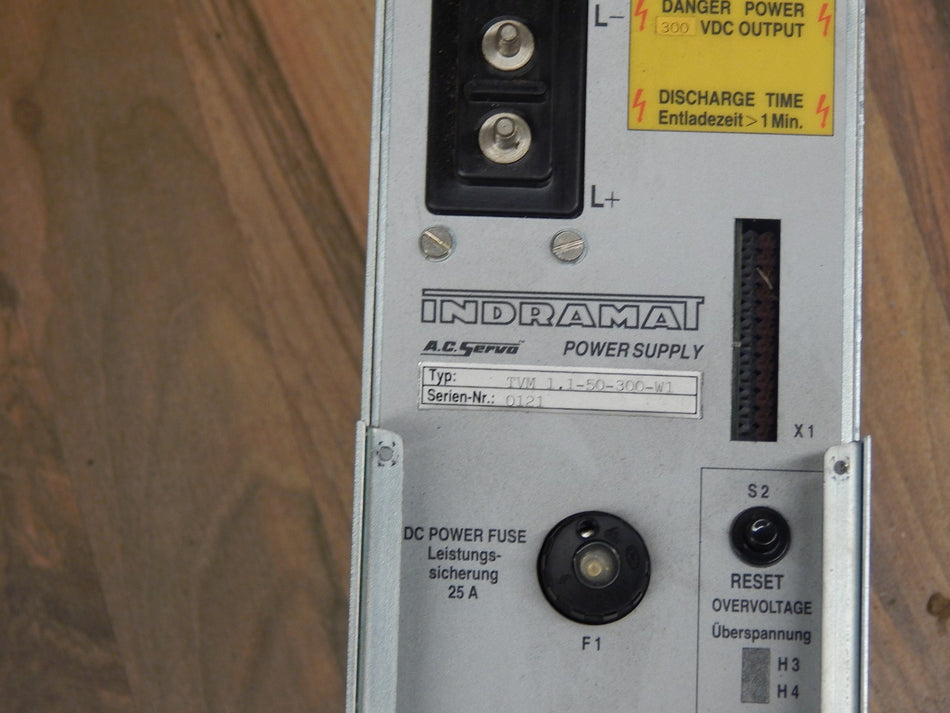 INDRAMAT AC- Servo Power Supply TVM 1.1-50-300-W1