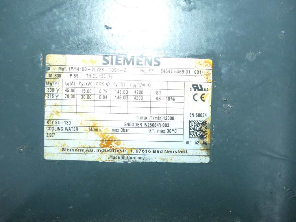 Siemens 1PM437-2LZ26-1DS1-Z Servomotor s.Bilder