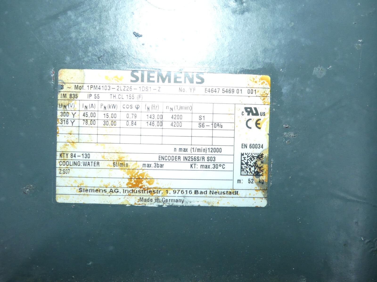 Siemens 1PM437-2LZ26-1DS1-Z Servomotor s.Bilder