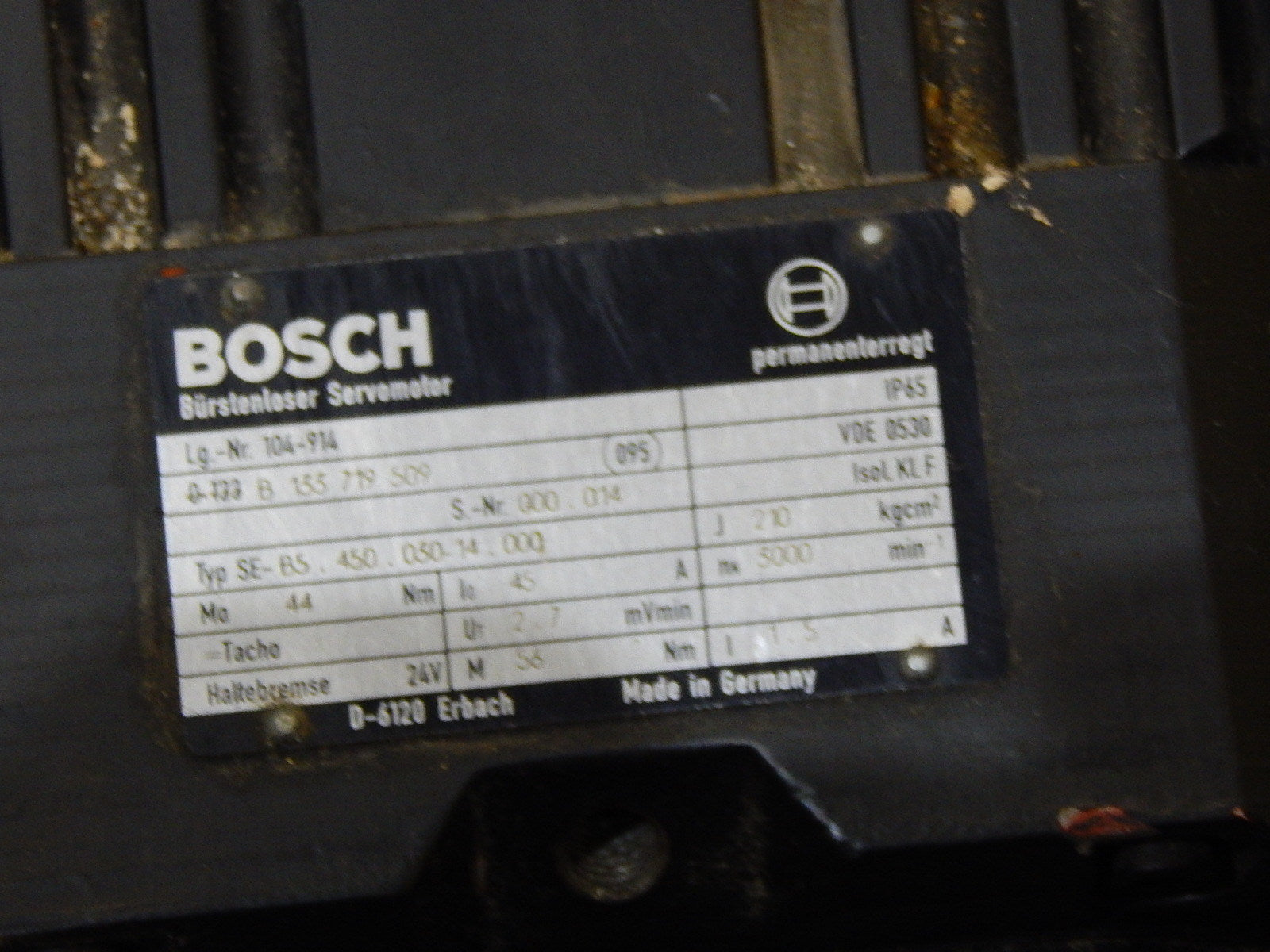 Bosch SE-B5.450.030-14.000 Bürstenloser Servomotor