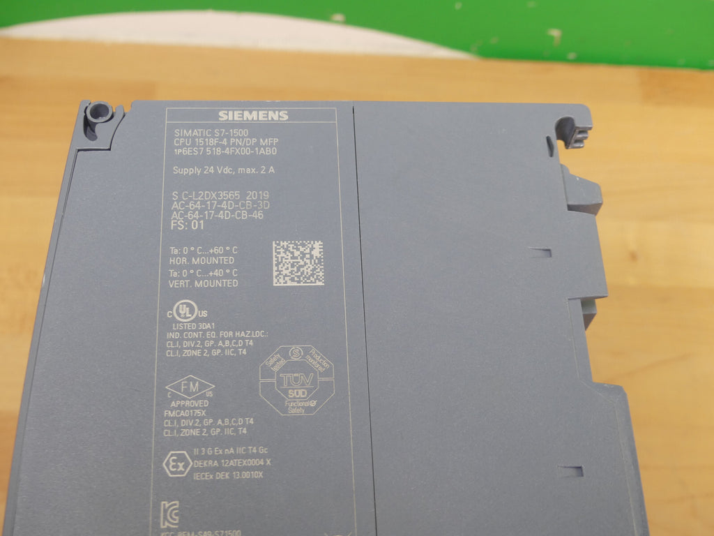 Siemens CPU  1518F-4 PN/DP MFP 6ES7518-4FX00-1AB0    6ES75184FX001AB0
