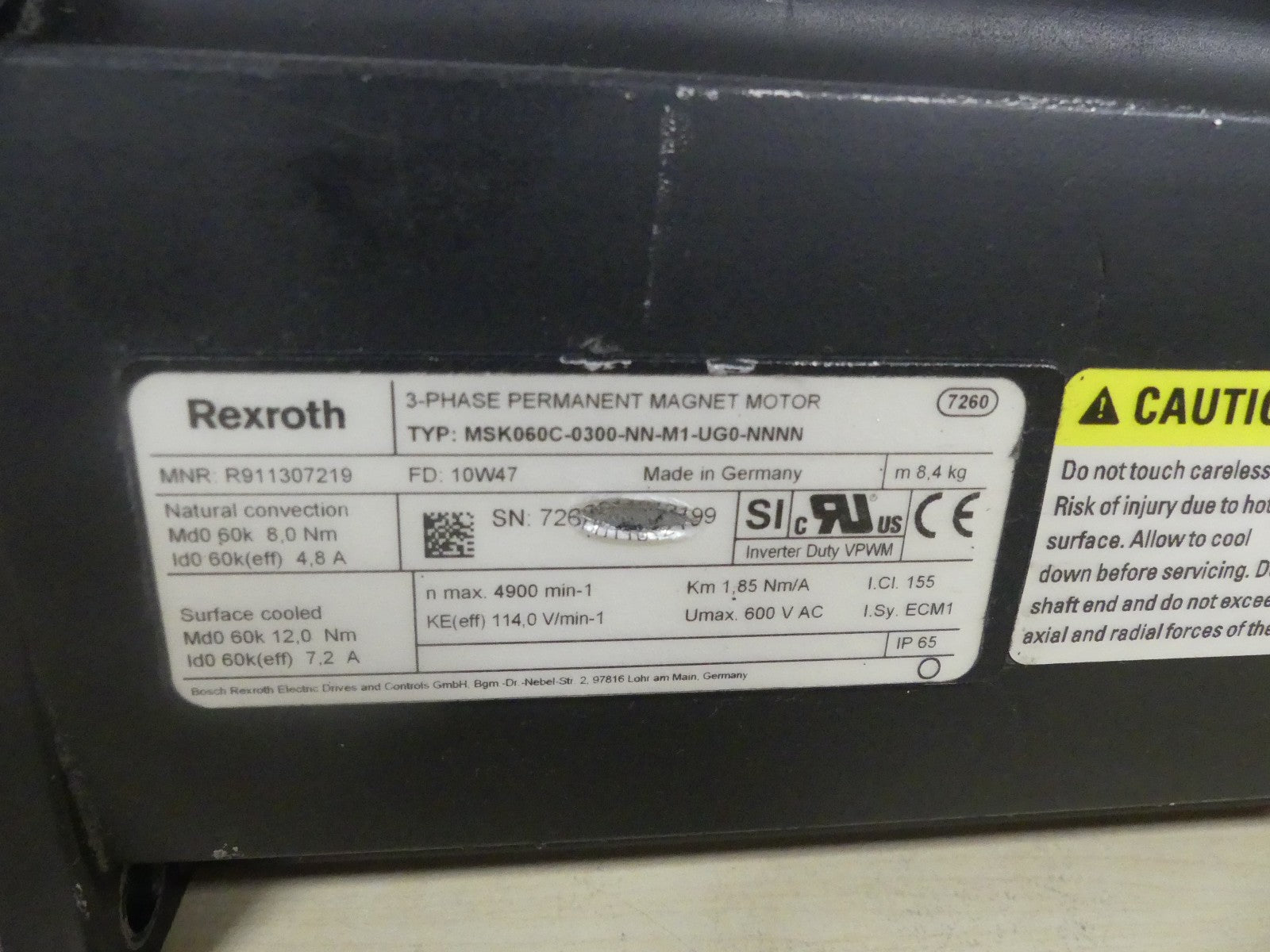 REXROTH MSK060C-0300-NN-M1-UG0-NNNN