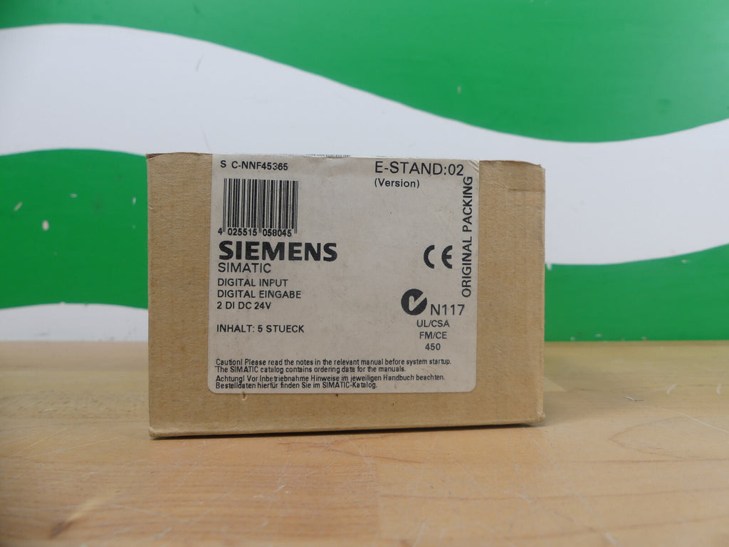 Siemens 6ES7 131-4BB00-0AB0   6ES7131-4BB00-0AB0 5er Pack NEU