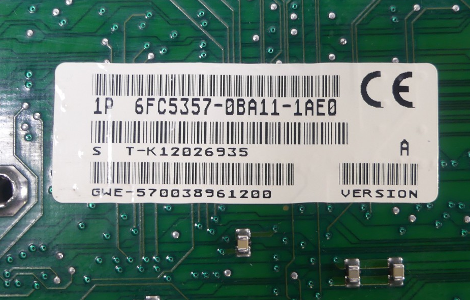 Siemens Sinumerik 6FC5357-0BA11-0AE0 / 6FC5 3570BA110AE0