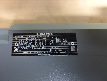Siemens Servomotor 1FT6064-1AF71-3EH1-Z used
