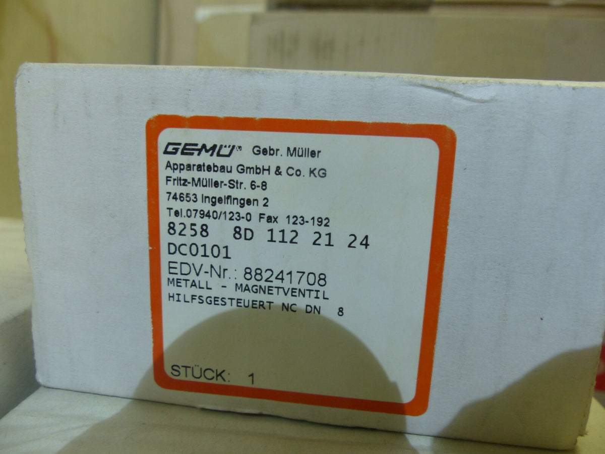 Gemü 8258 8D 112 21 24 s.Bilder