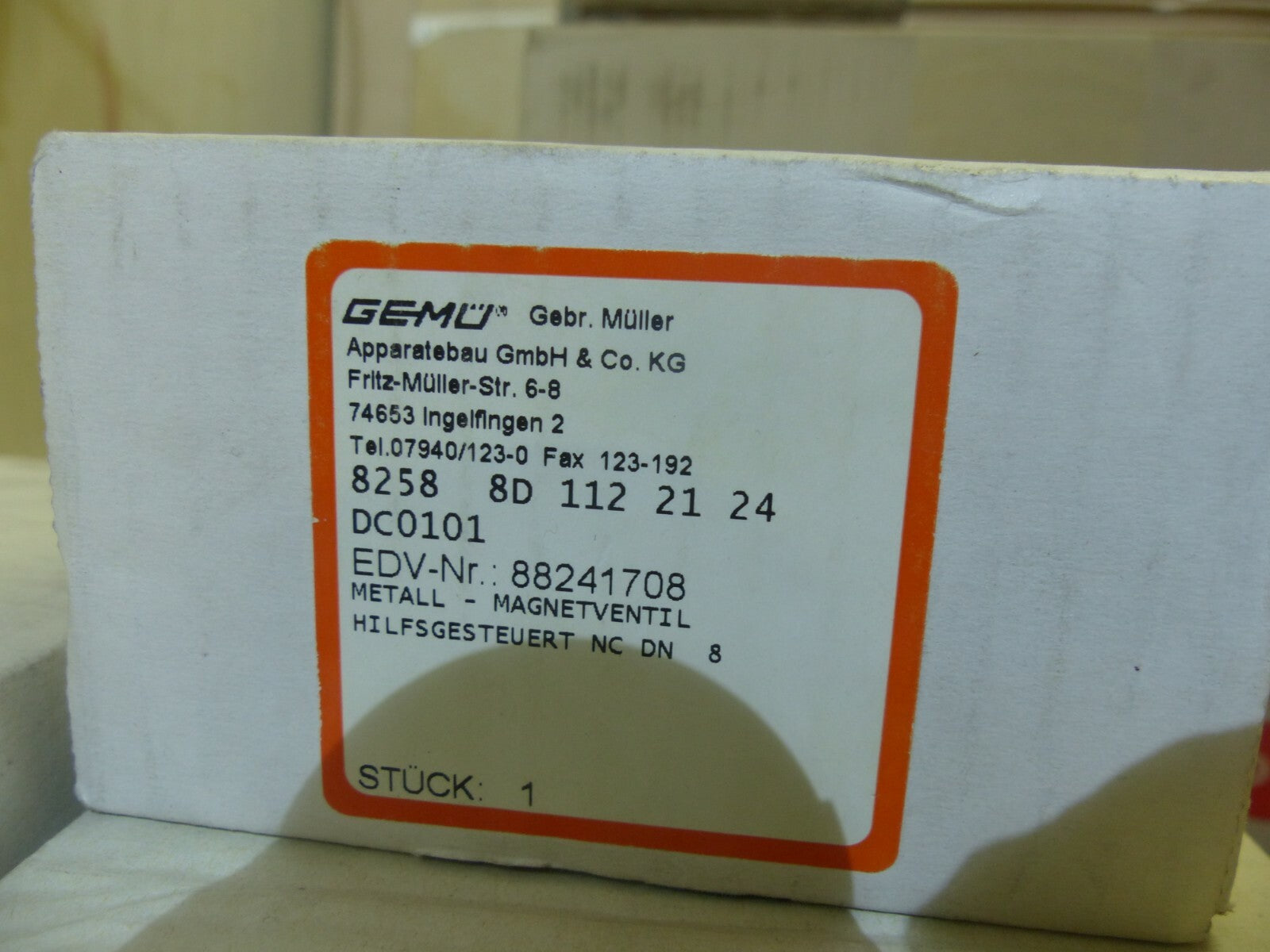 Gemü 8258 8D 112 21 24 s.Bilder