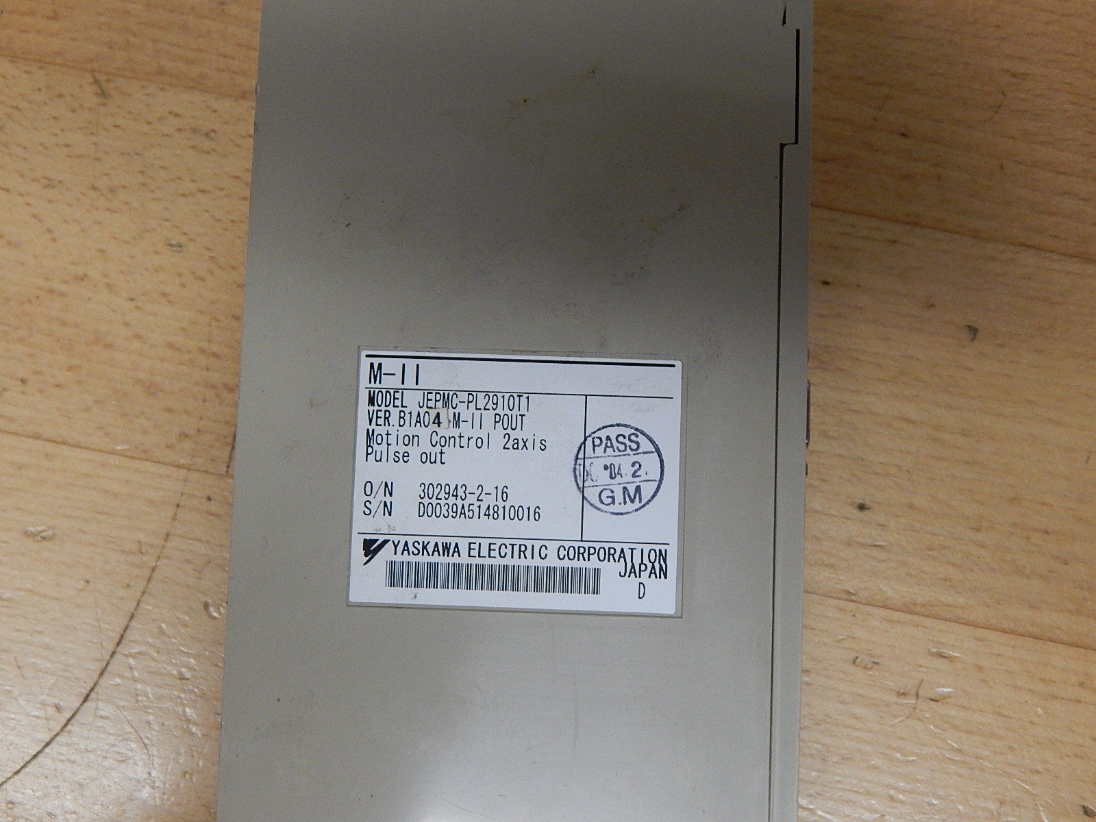 Yaskawa PL2910 Motion Control 2axis  JEPMC-PL2910T1 Used