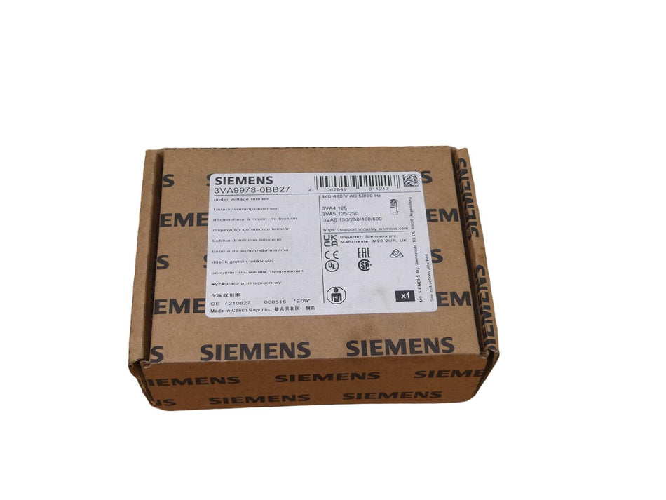 Siemens 3VA9978-0BB27 E: 09 Unterspannungsauslöser