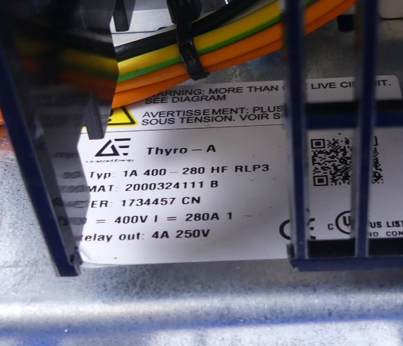 Advanced Energy THYRO A 1A 400-280 HF RLP3