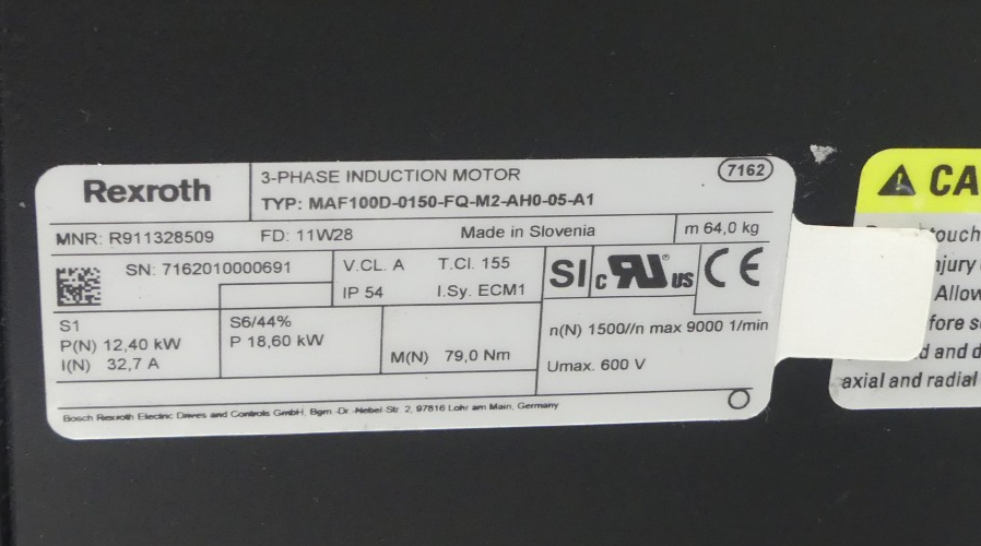 REXROTH MAF100D-0150-FQ-M2-AH0-05-A1