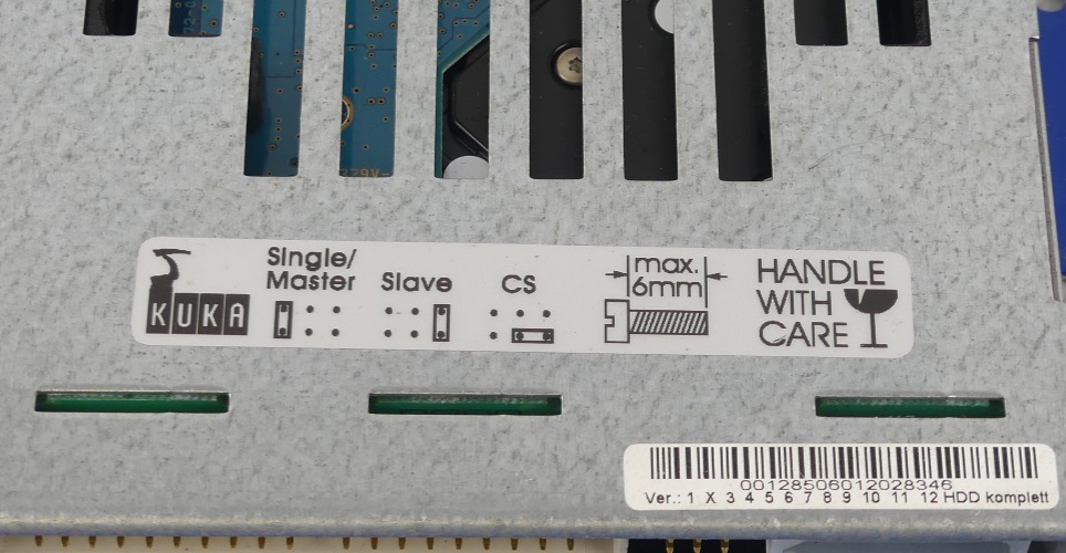 KUKA SINGLE/MASTER 00128506012028346 HDD KOMPLETT