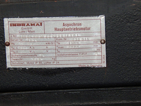 INDRAMAT SERVOMOTOR  2AD180C-B050L2-BS01/S01 52KW  Used