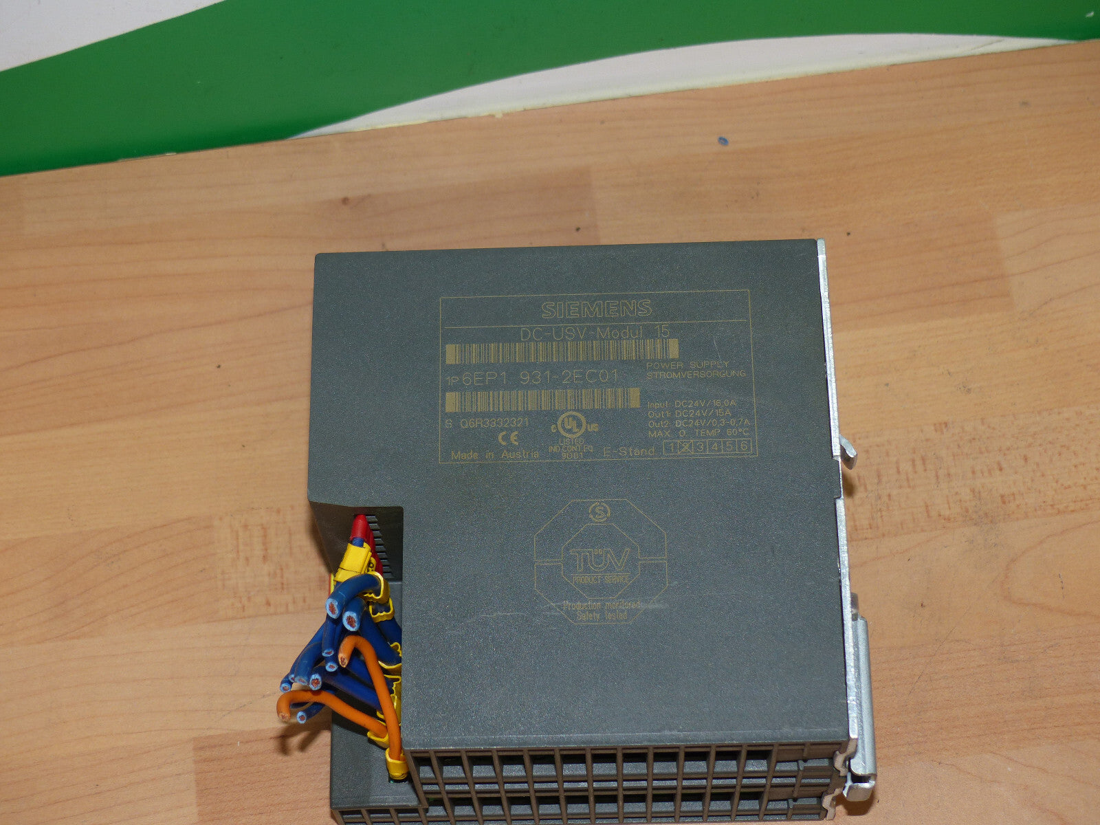 Siemens Netzteil DC-USV Modul 15 6EP1931-2EC01    6EP1 931-2EC01 used