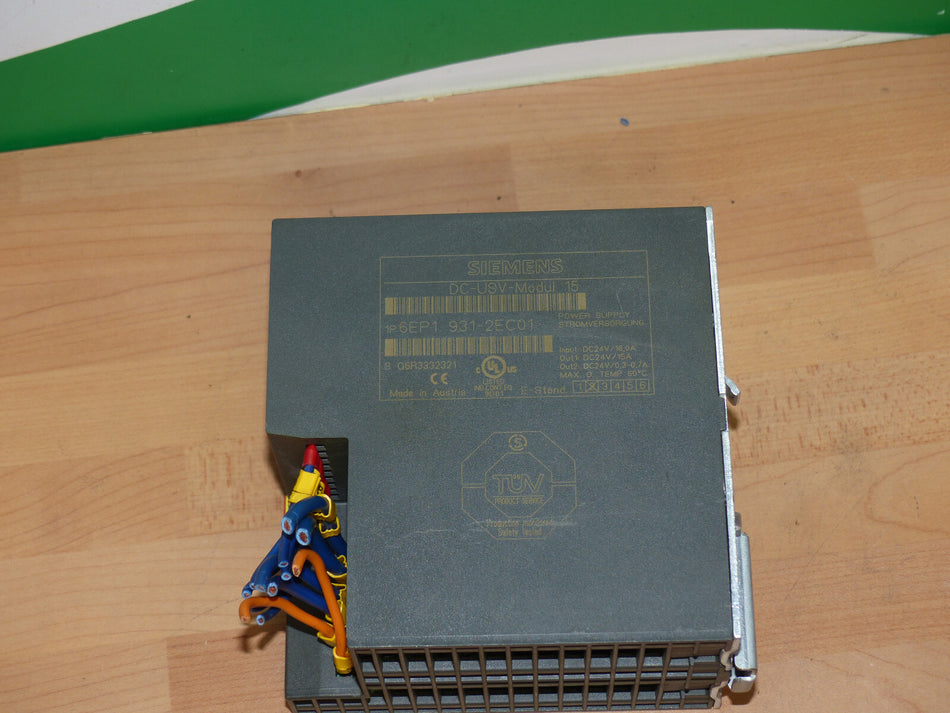 Siemens Netzteil DC-USV Modul 15 6EP1931-2EC01    6EP1 931-2EC01 used