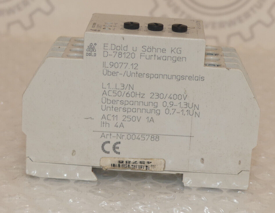 E. Dold u. Söhne Über/Unterspannungsrelais IL9077.12   IL9077