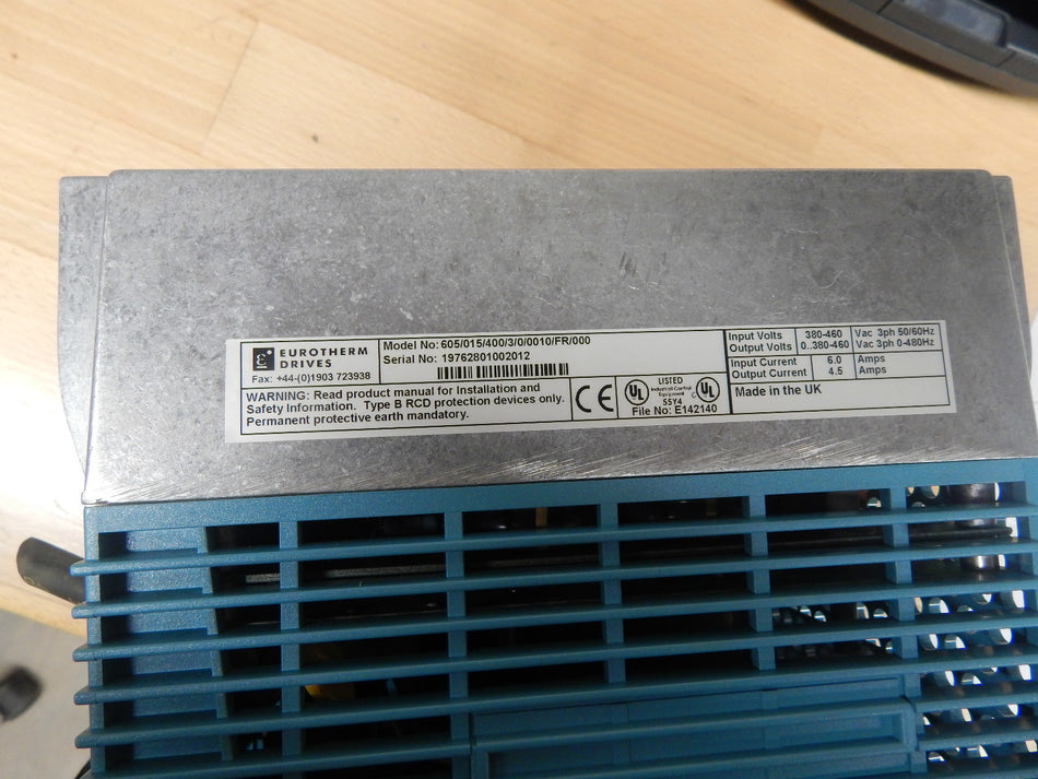 Eurotherm Drives  605/015/400/3/0/0010/FR/00