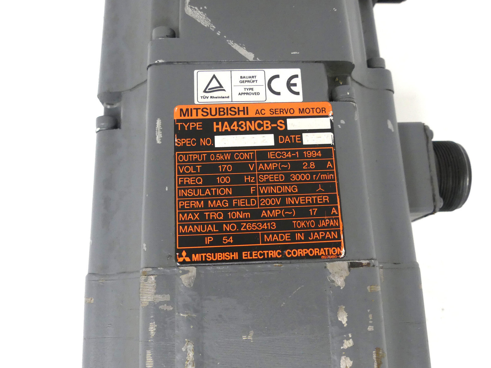 Mitsubishi HA43NCB-S AC Servo Motor (s.Bilder)