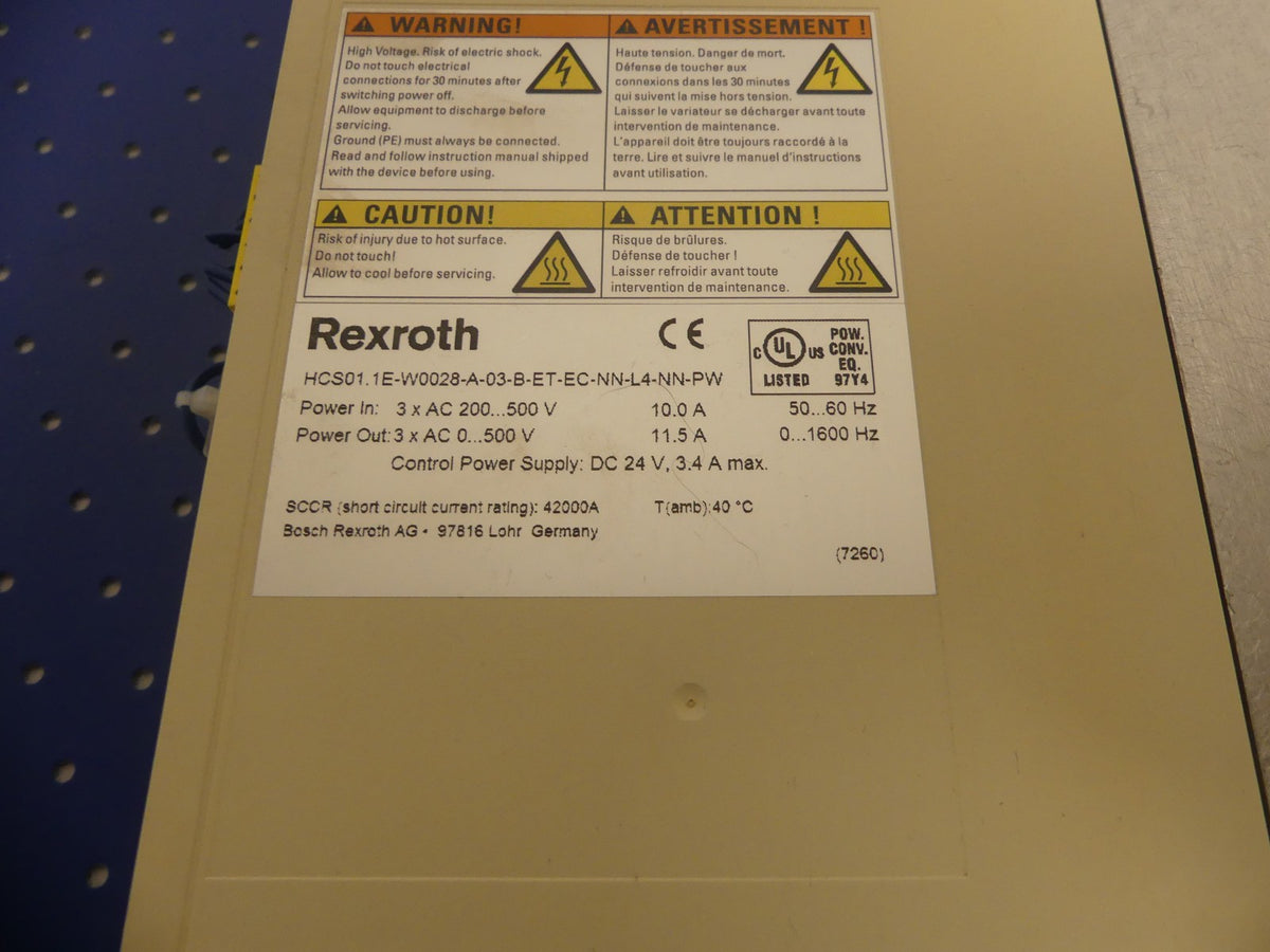 REXROTH HCS01.1E-W0028-A-03-B-ET-EC-NN-L4-NN-PW